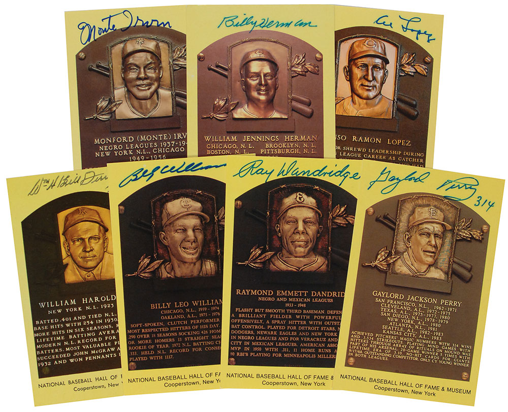 Lot #1759 Baseball Hall of Famers