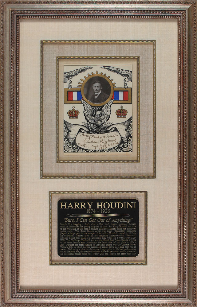 Lot #1042 Harry Houdini
