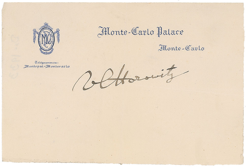 Lot #683 Arturo Toscanini and Vladimir Horowitz