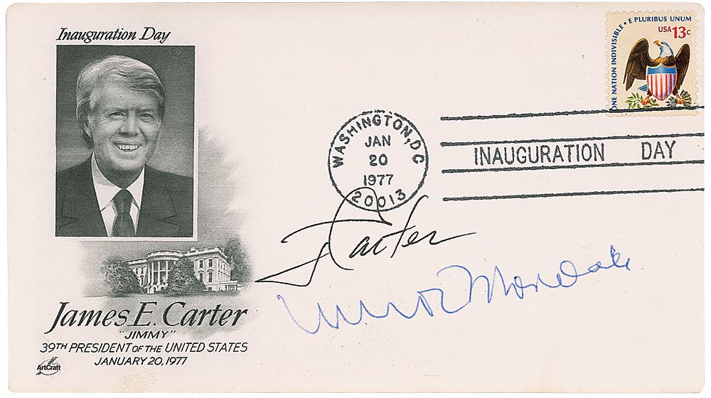 Lot #96 Jimmy Carter and Walter Mondale