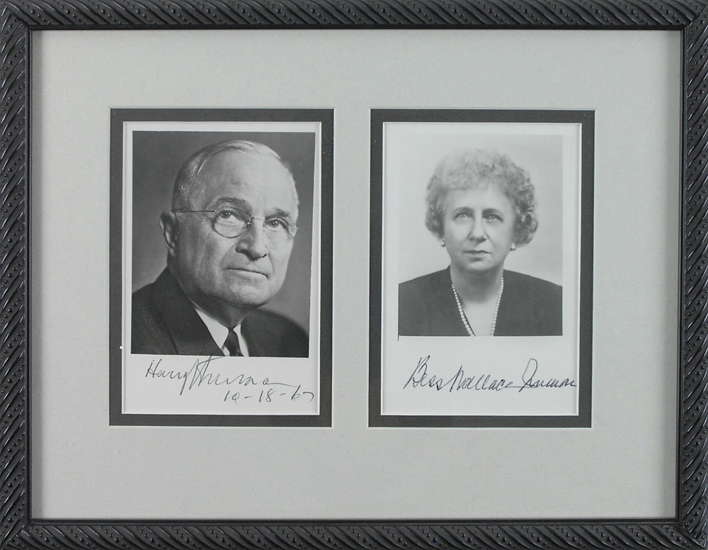 Lot #62 Harry and Bess Truman