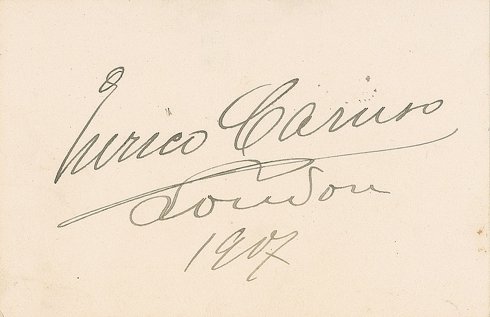 Lot #662 Enrico Caruso