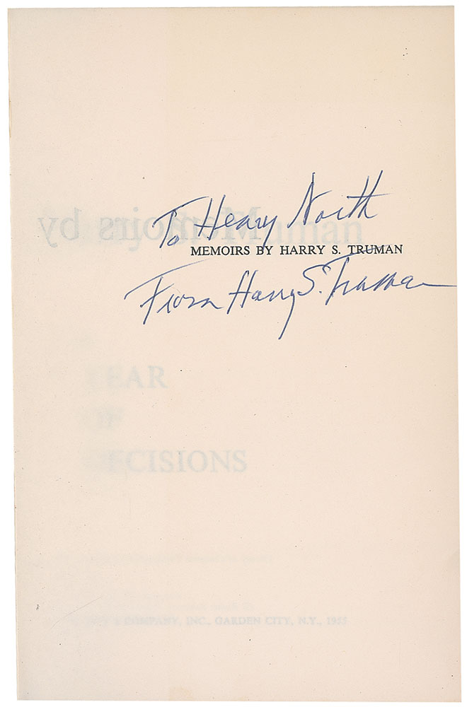 Lot #111 Harry S. Truman