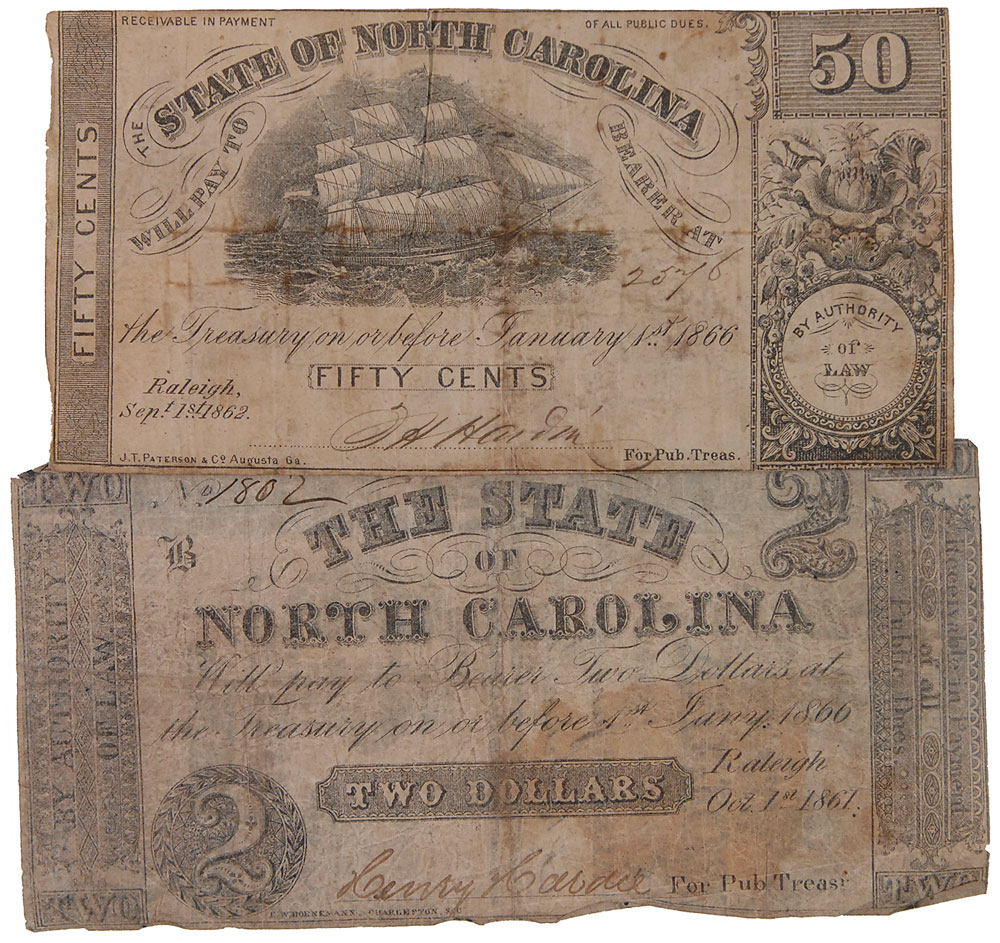 Lot #59 Confederate Currency