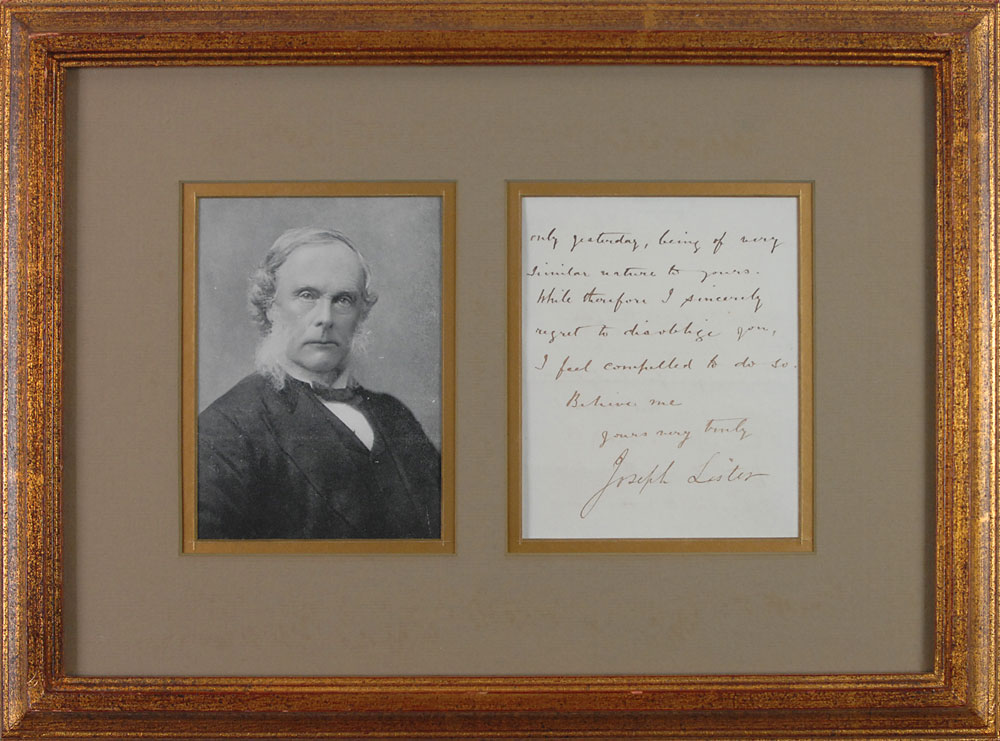 Lot #186 Joseph Lister
