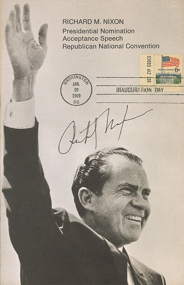Lot #138 Richard Nixon