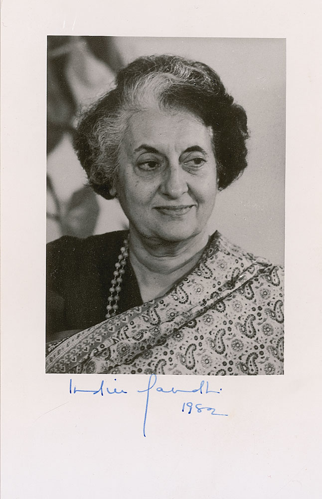 Lot #377 Indira Gandhi
