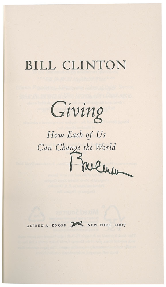 Lot #170 Bill Clinton