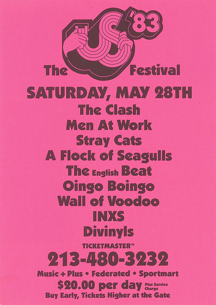 Lot #802 US Festival ‘83: New Wave Day