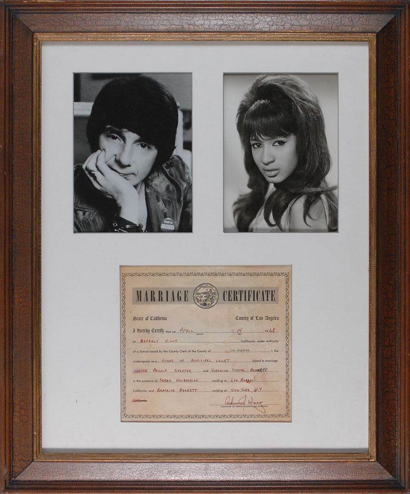 Lot #435 Phil and Ronnie Spector