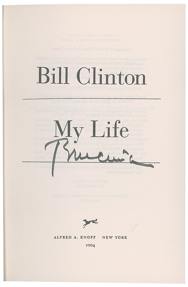 Lot #1714 Bill Clinton