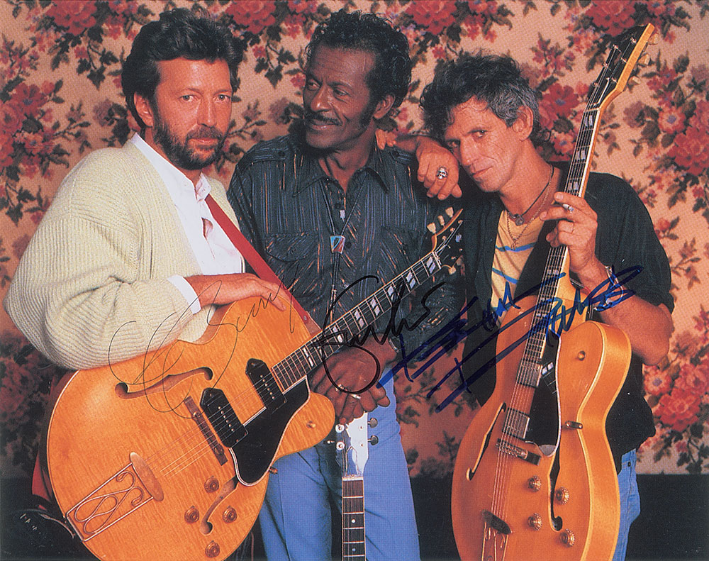 Lot #1021 Chuck Berry, Eric Clapton, and Keith
