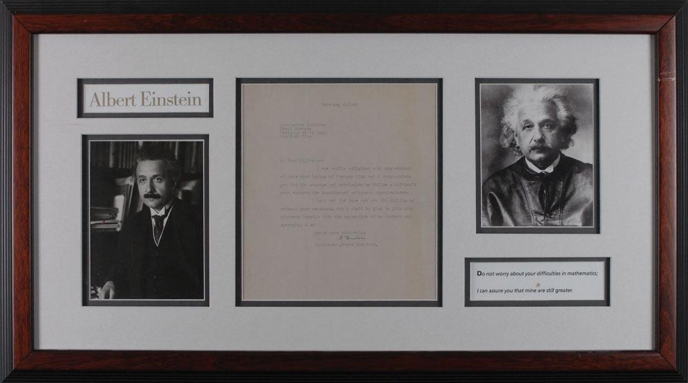 Lot #229 Albert Einstein