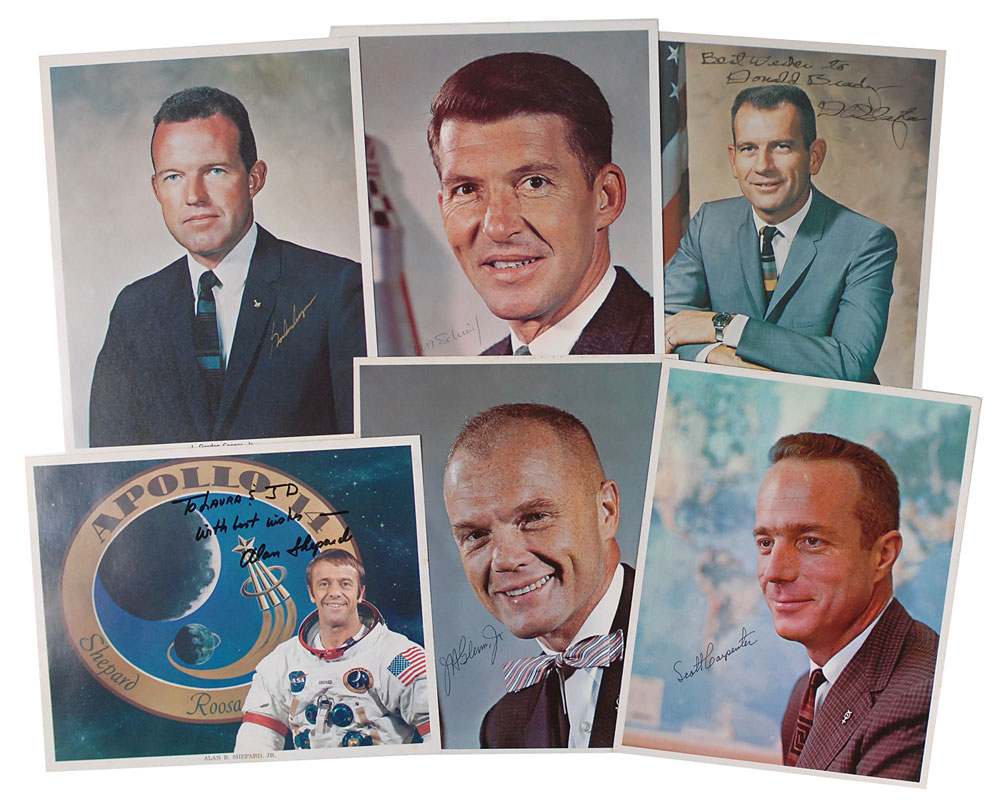 Lot #665 Mercury Astronauts
