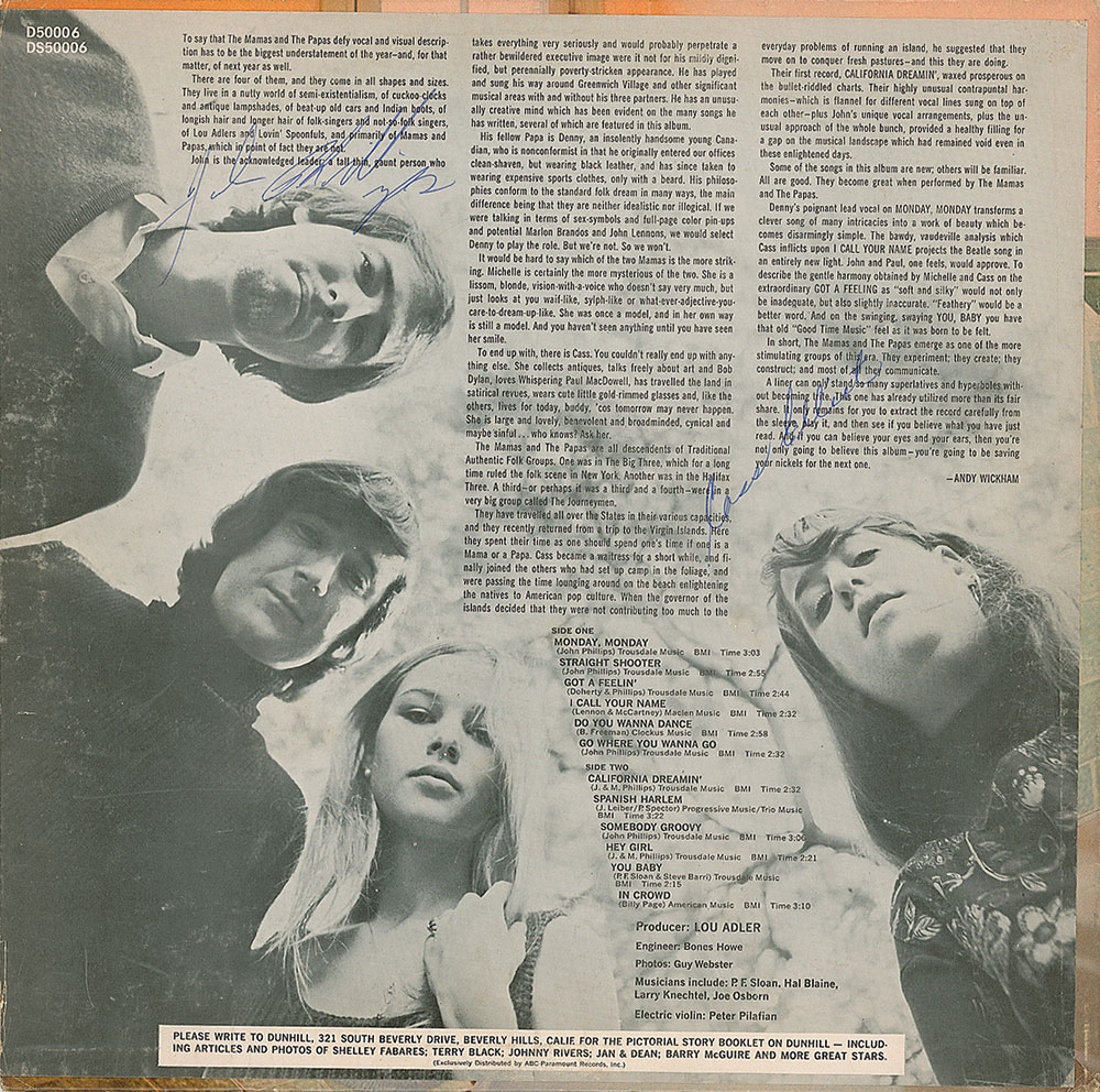Lot #415 The Mamas and the Papas