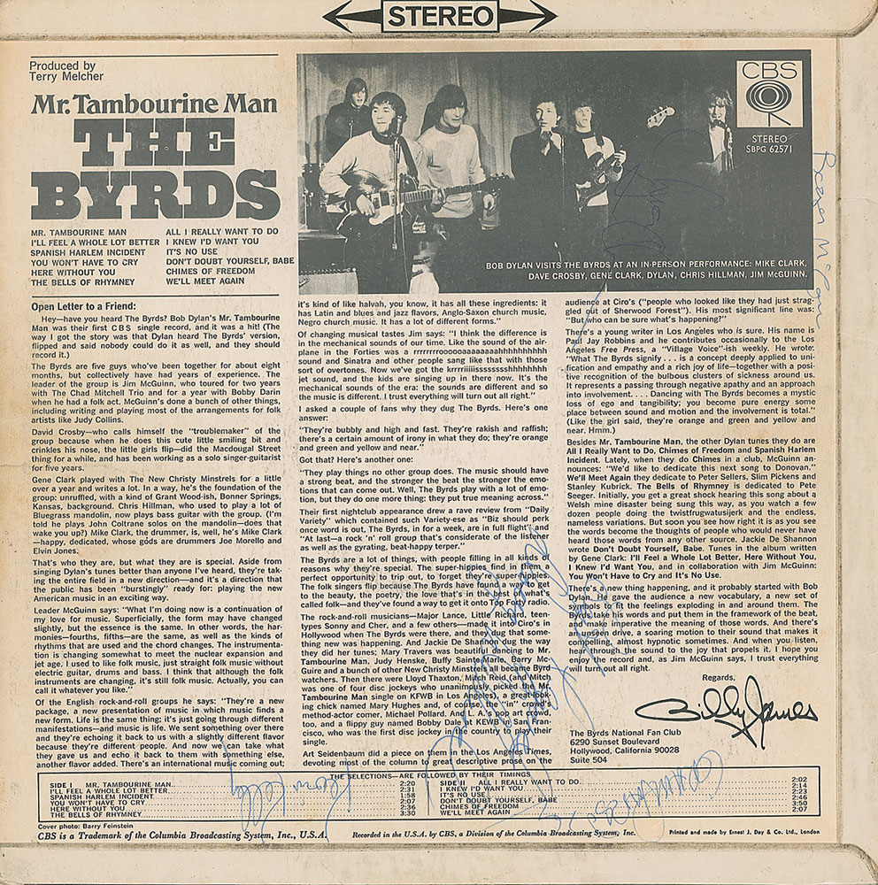 Lot #379 The Byrds