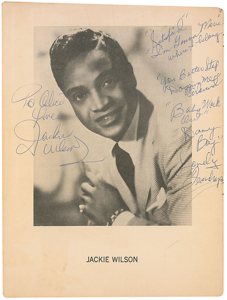 Lot #352 Jackie Wilson and B. B. King