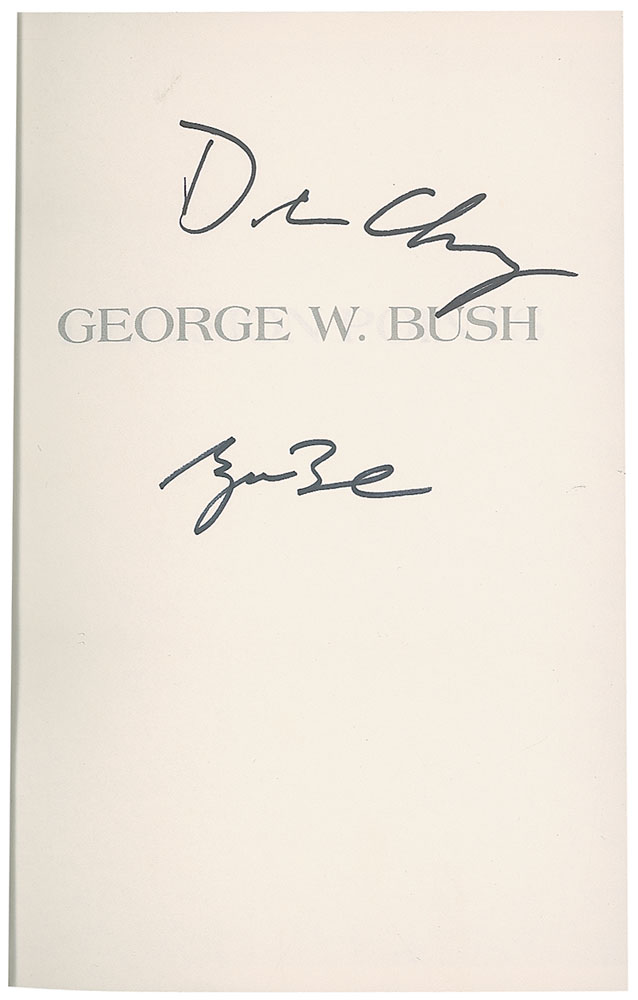 Lot #174 George W. Bush and Dick Cheney