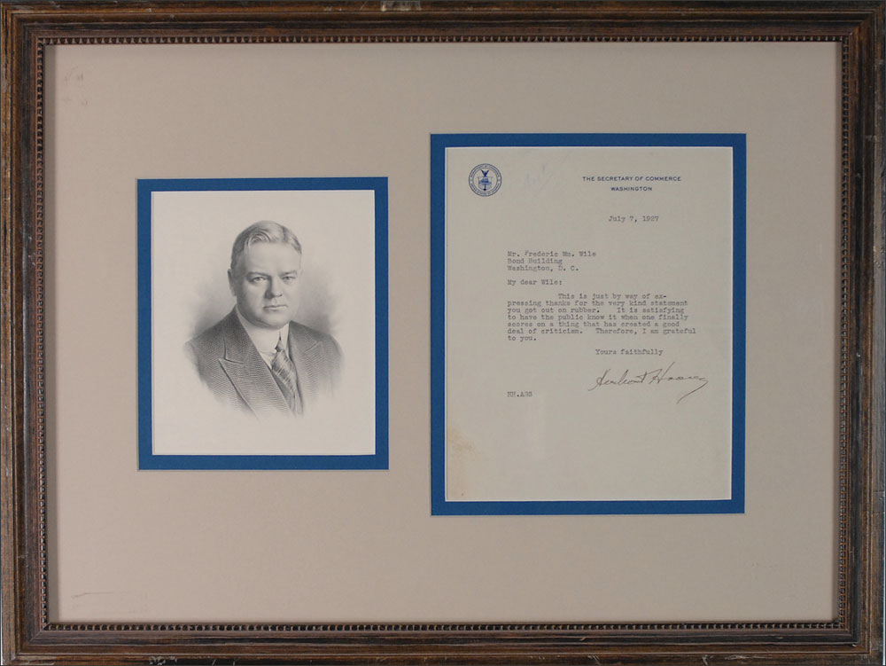 Lot #1716 Herbert Hoover