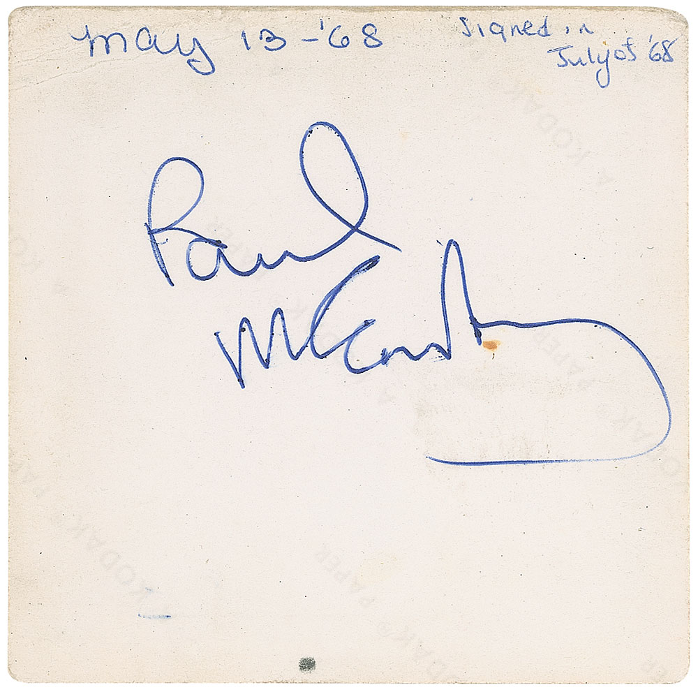 Lot #45 Paul McCartney