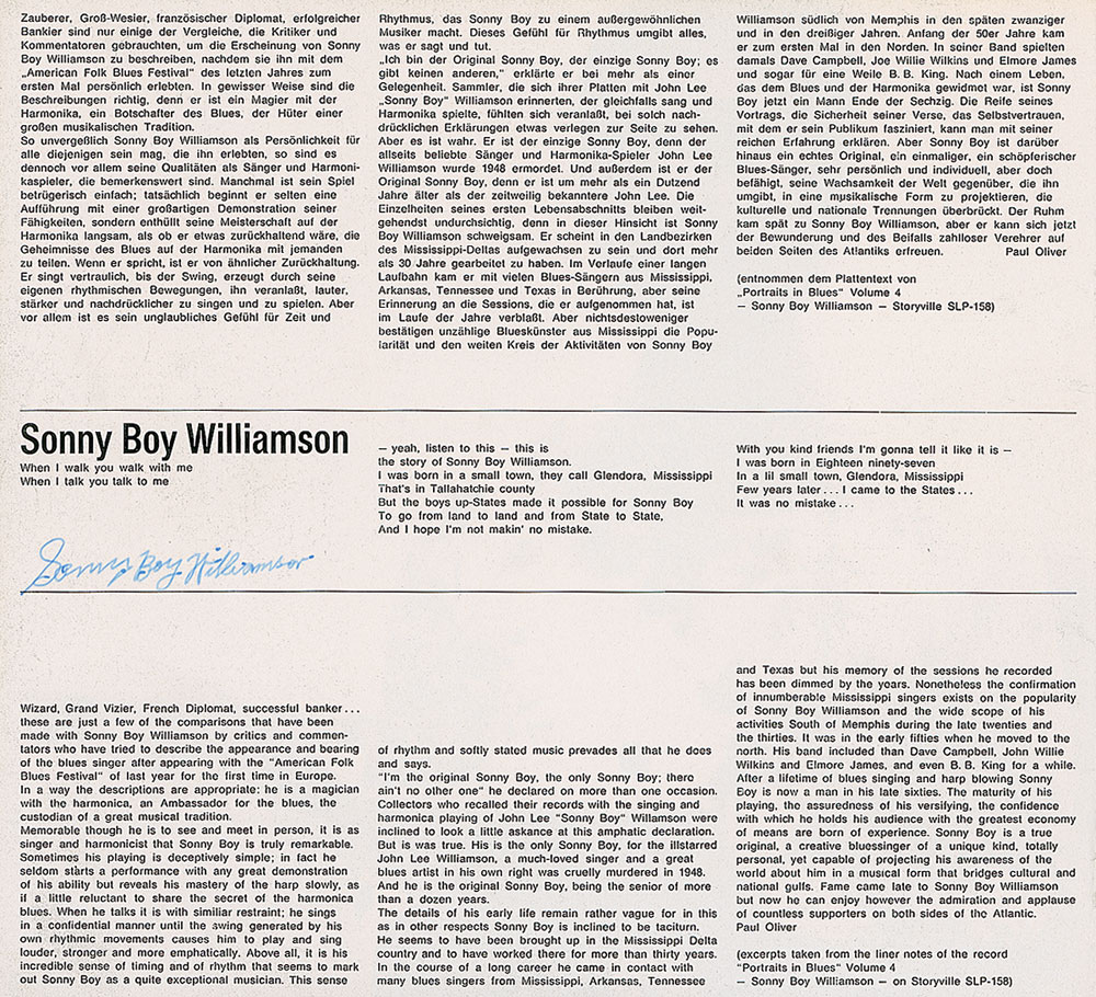Lot #380 Sonny Boy Williamson