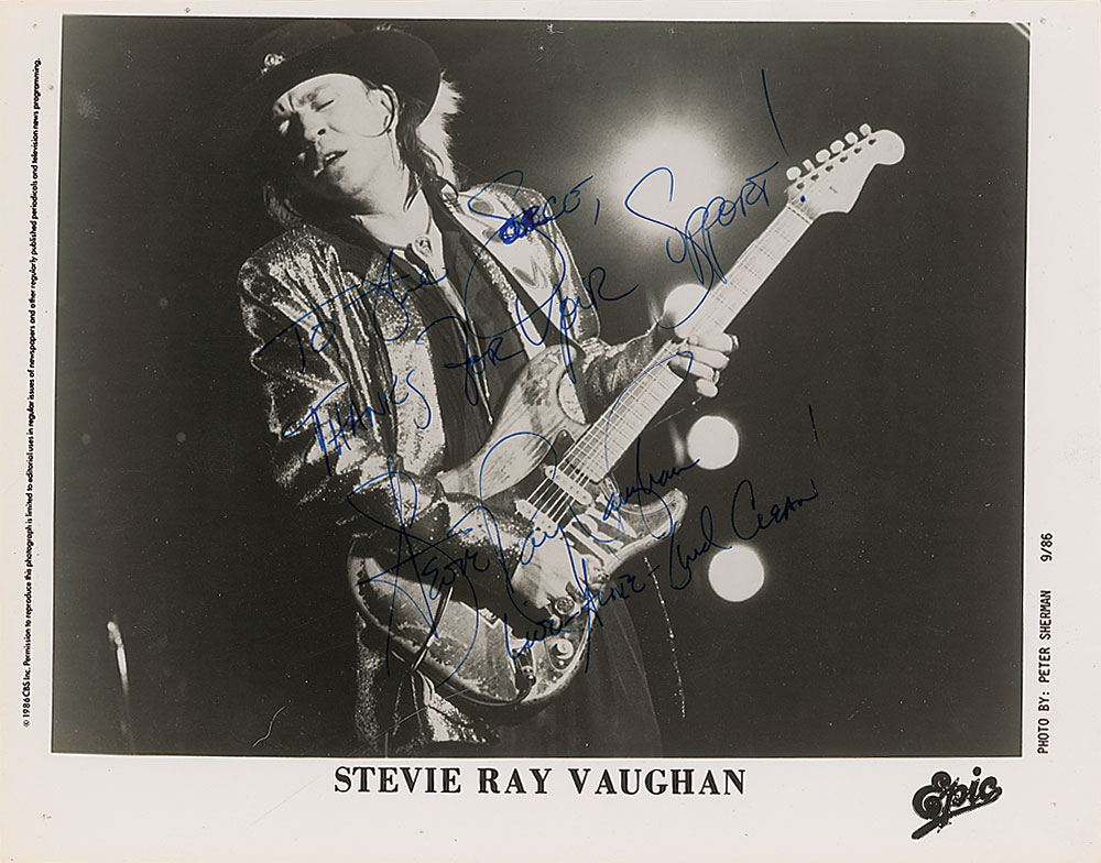 Lot #983 Stevie Ray Vaughan