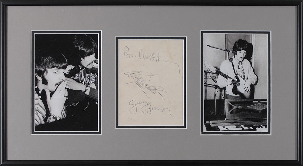 Lot #650 Beatles: McCartney, Harrison, and Starr