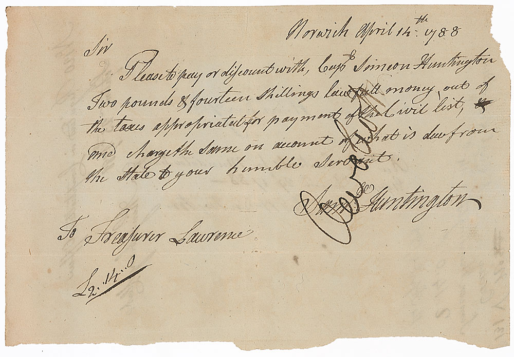 Lot #207 Declaration of Independence: Samuel