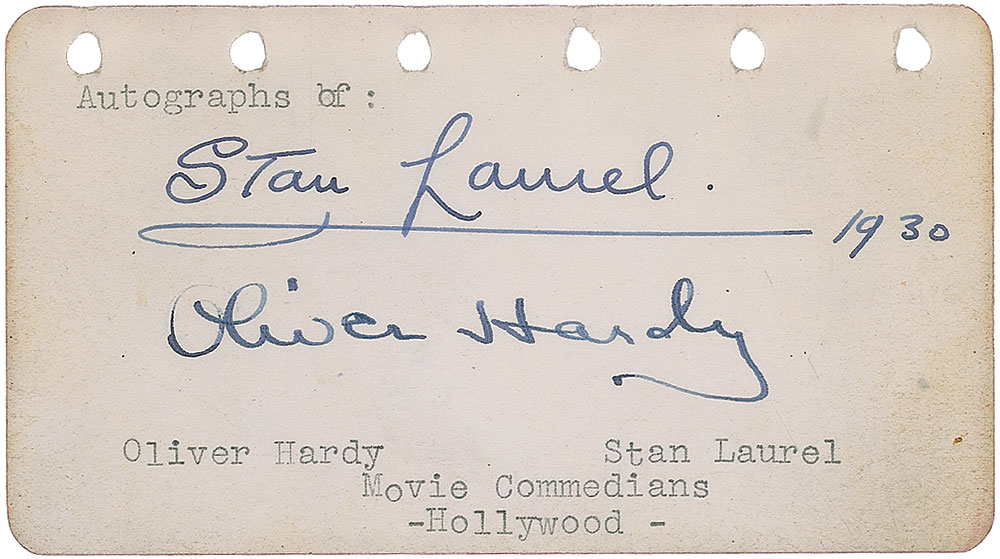 Lot #444 Laurel and Hardy
