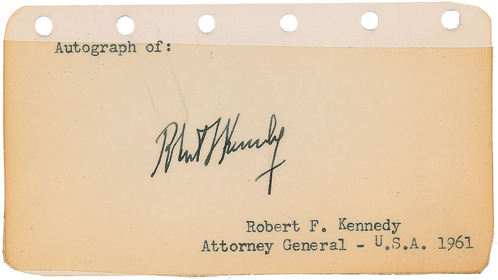 Lot #560 Robert F. Kennedy