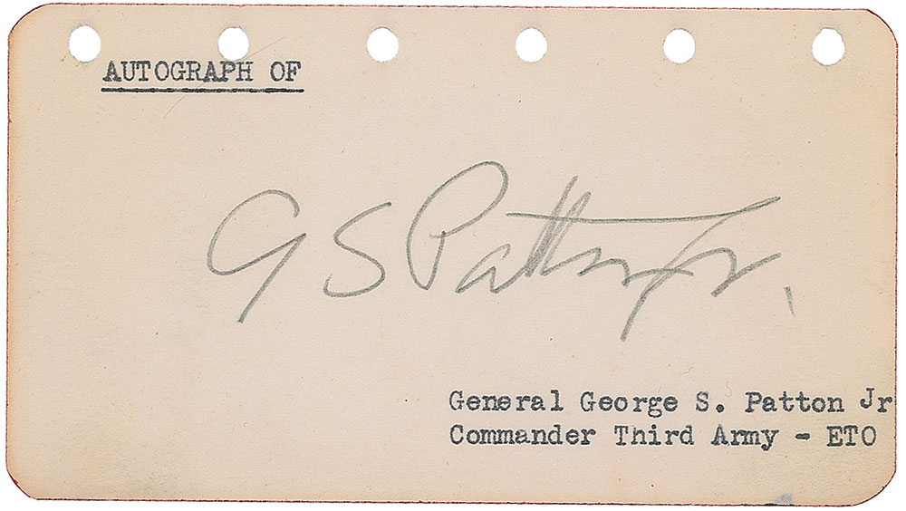 Lot #450 George S. Patton