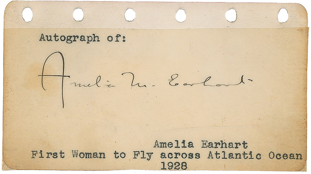 Lot #434 Amelia Earhart