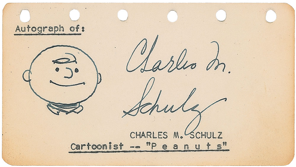 Lot #456 Charles Schulz