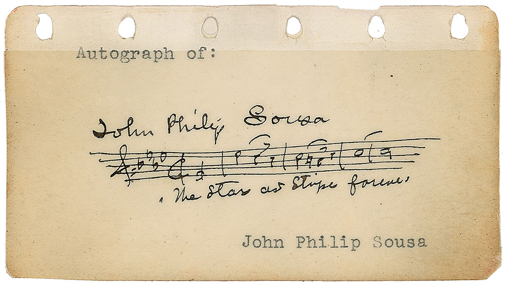 Lot #461 John Philip Sousa