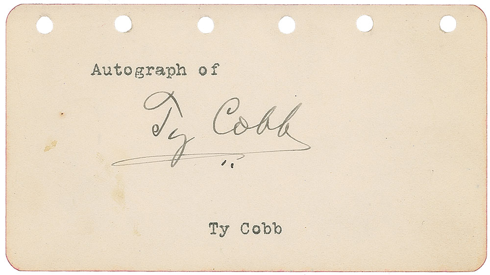 Lot #429 Ty Cobb