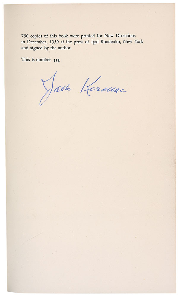 Lot #855 Jack Kerouac
