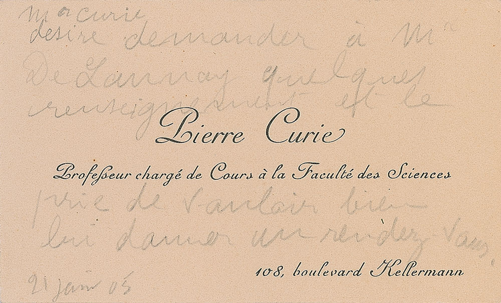 Lot #207 Pierre Curie