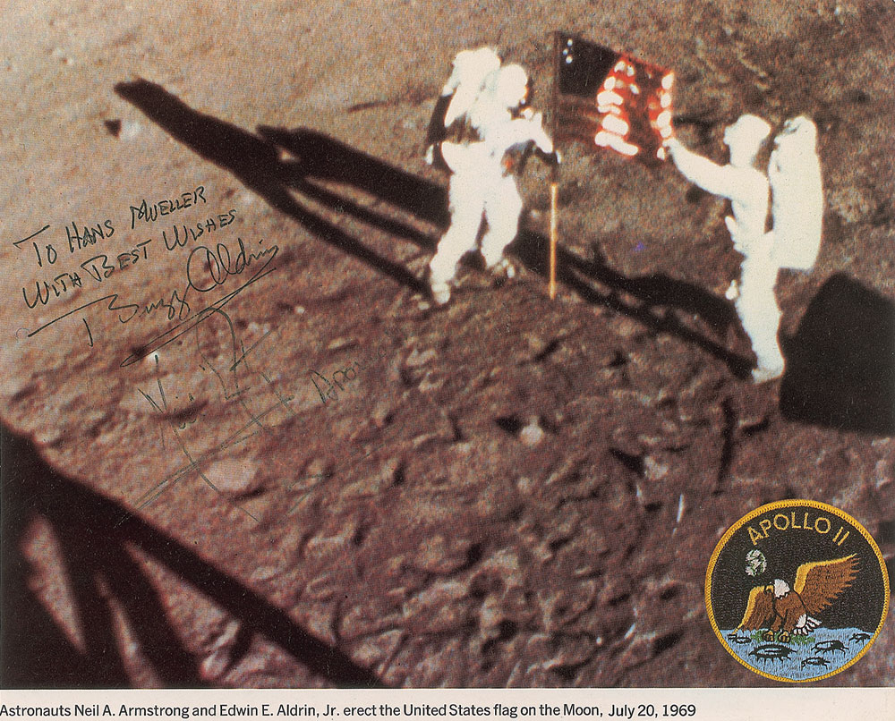 Lot #450 Neil Armstrong and Buzz Aldrin