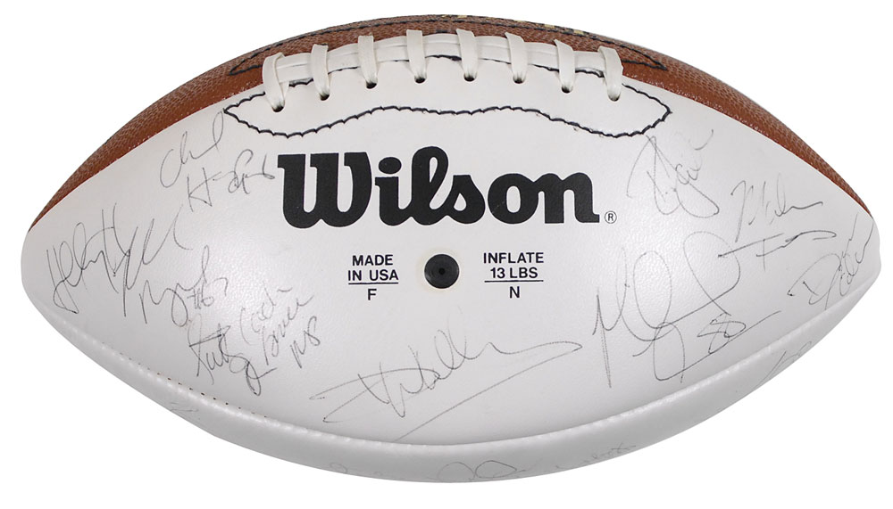 : Emmitt Smith Dallas Cowboys Autographed White Panel Football -  Autographed Footballs : Sports & Outdoors