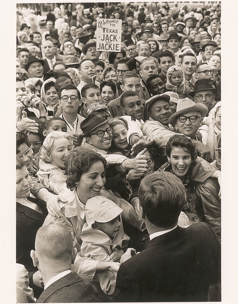 Lot #130 John F. Kennedy Photograph Greeting a