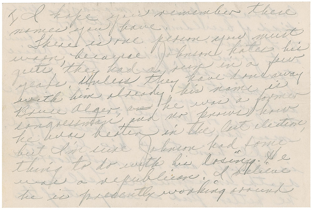 Lot #260 Jack Ruby Handwritten Letter from Jail Identifying LBJ as the Kennedy Assassination Mastermind  - Image 1