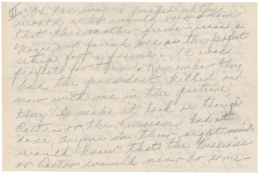 Lot #260 Jack Ruby Handwritten Letter from Jail Identifying LBJ as the Kennedy Assassination Mastermind  - Image 8