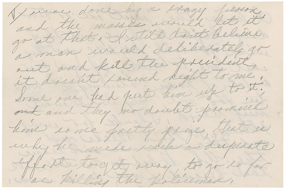Lot #260 Jack Ruby Handwritten Letter from Jail Identifying LBJ as the Kennedy Assassination Mastermind  - Image 12