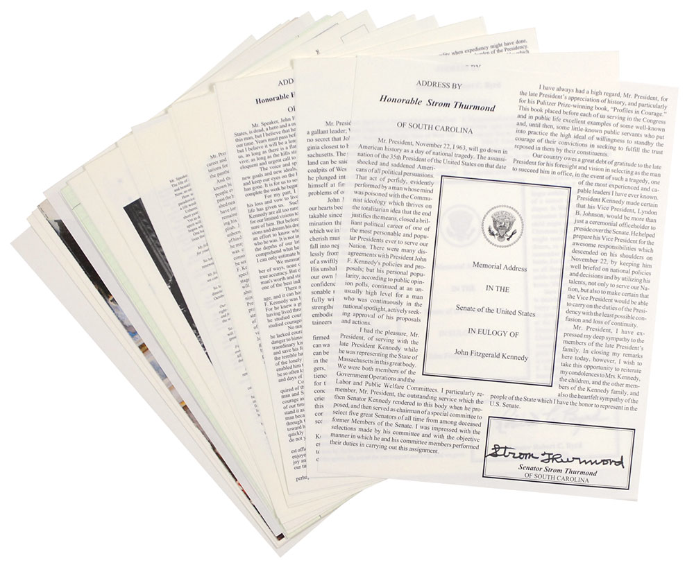 Lot #299 John F. Kennedy Collection of Memorial