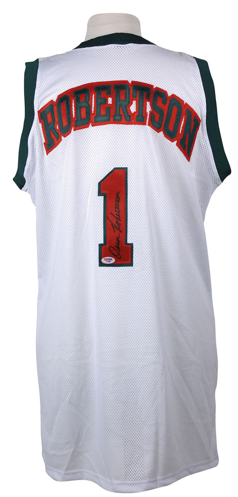 Oscar Robertson Signed Jersey (PSA COA)