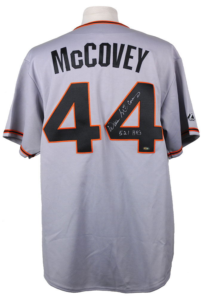 Willie McCovey Autographed White San Francisco Giants Jersey w