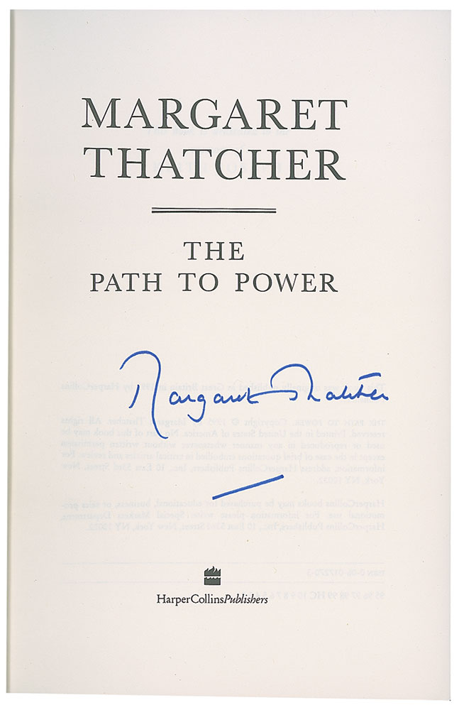 Lot #368 Margaret Thatcher