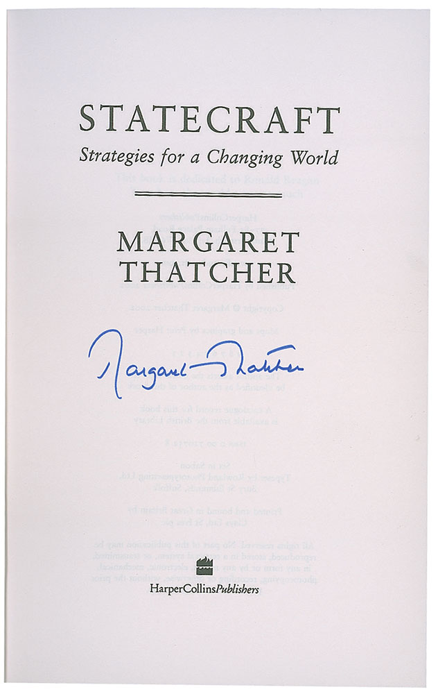 Lot #369 Margaret Thatcher