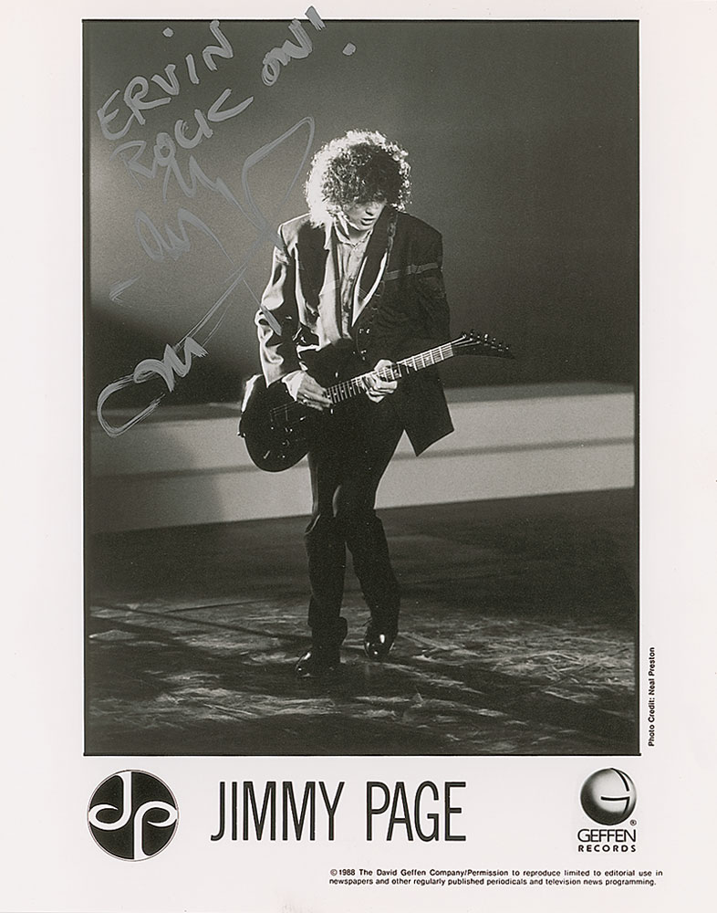 Lot #1185 Led Zeppelin: Jimmy Page