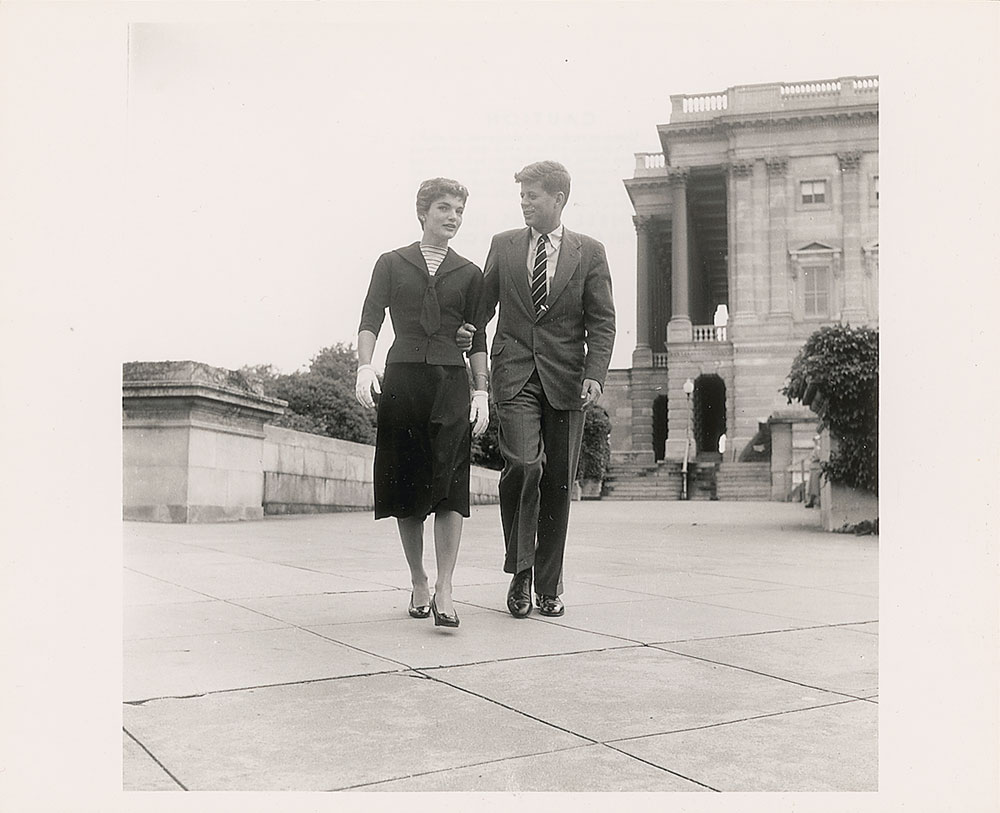Lot #102 John and Jacqueline Kennedy Photograph